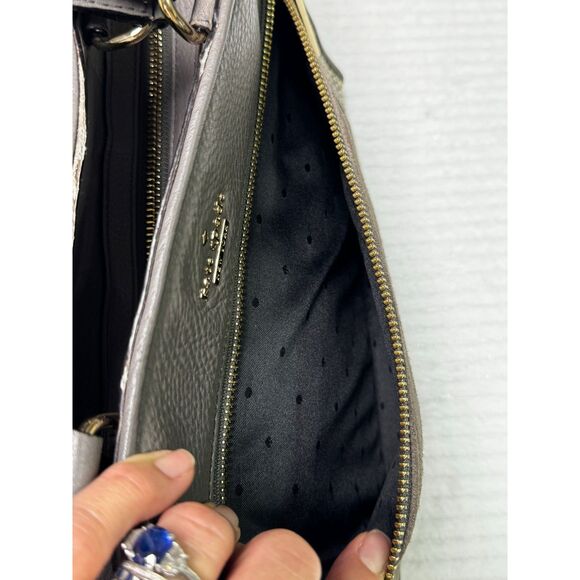 KATE SPADE New York Chatham Lane Harlan Satchel Bag Stone Grey - Picture 13 of 16